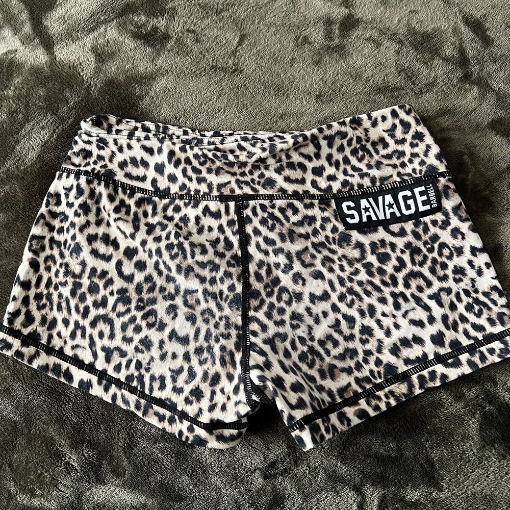 cheetah print savage shorts